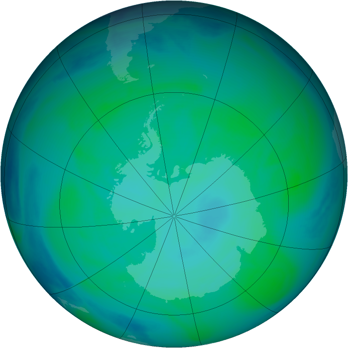 Ozone Map 2004-12-30